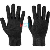перчатки ХБ 10 класс 5 нитей черные без ПВХ